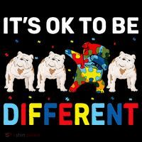 Autism Awareness Day Gift Funny Dabbing English Bulldog Coffee Mug thumb 5