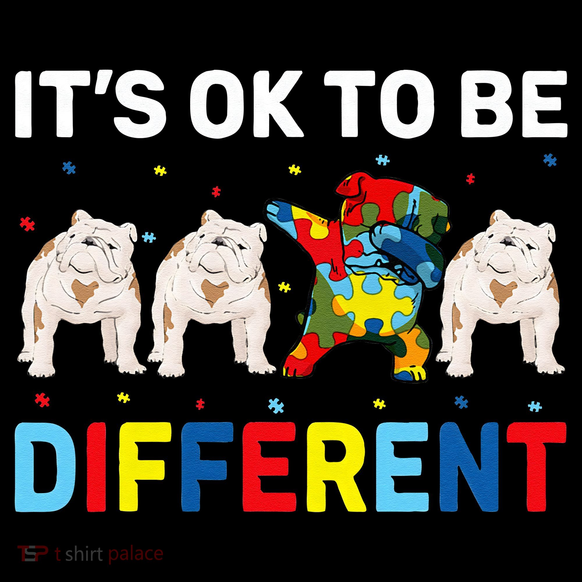 Autism Awareness Day Gift Funny Dabbing English Bulldog Coffee Mug