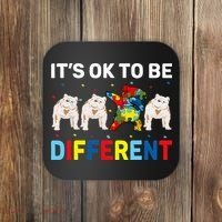 Autism Awareness Day Gift Funny Dabbing English Bulldog Coaster thumb 0