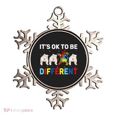 Autism Awareness Day Gift Funny Dabbing English Bulldog Ornament