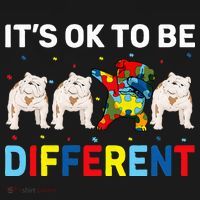 Autism Awareness Day Gift Funny Dabbing English Bulldog Women's T-Shirt thumb 6