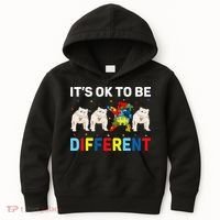 Autism Awareness Day Gift Funny Dabbing English Bulldog Kids Hoodie thumb 0