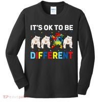 Autism Awareness Day Gift Funny Dabbing English Bulldog Kids Long Sleeve Shirt thumb 0