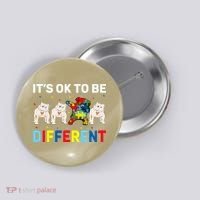 Autism Awareness Day Gift Funny Dabbing English Bulldog Button thumb 0