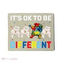 Autism Awareness Day Gift Funny Dabbing English Bulldog Mousepad thumb 0
