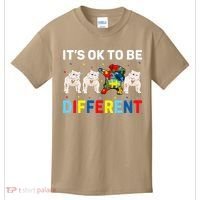 Autism Awareness Day Gift Funny Dabbing English Bulldog Kids T-Shirt thumb 0