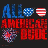 All American Dude 4th Of July Women's Sweatshirt thumb 2