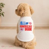 All American Dude 4th Of July Doggie Tank thumb 2