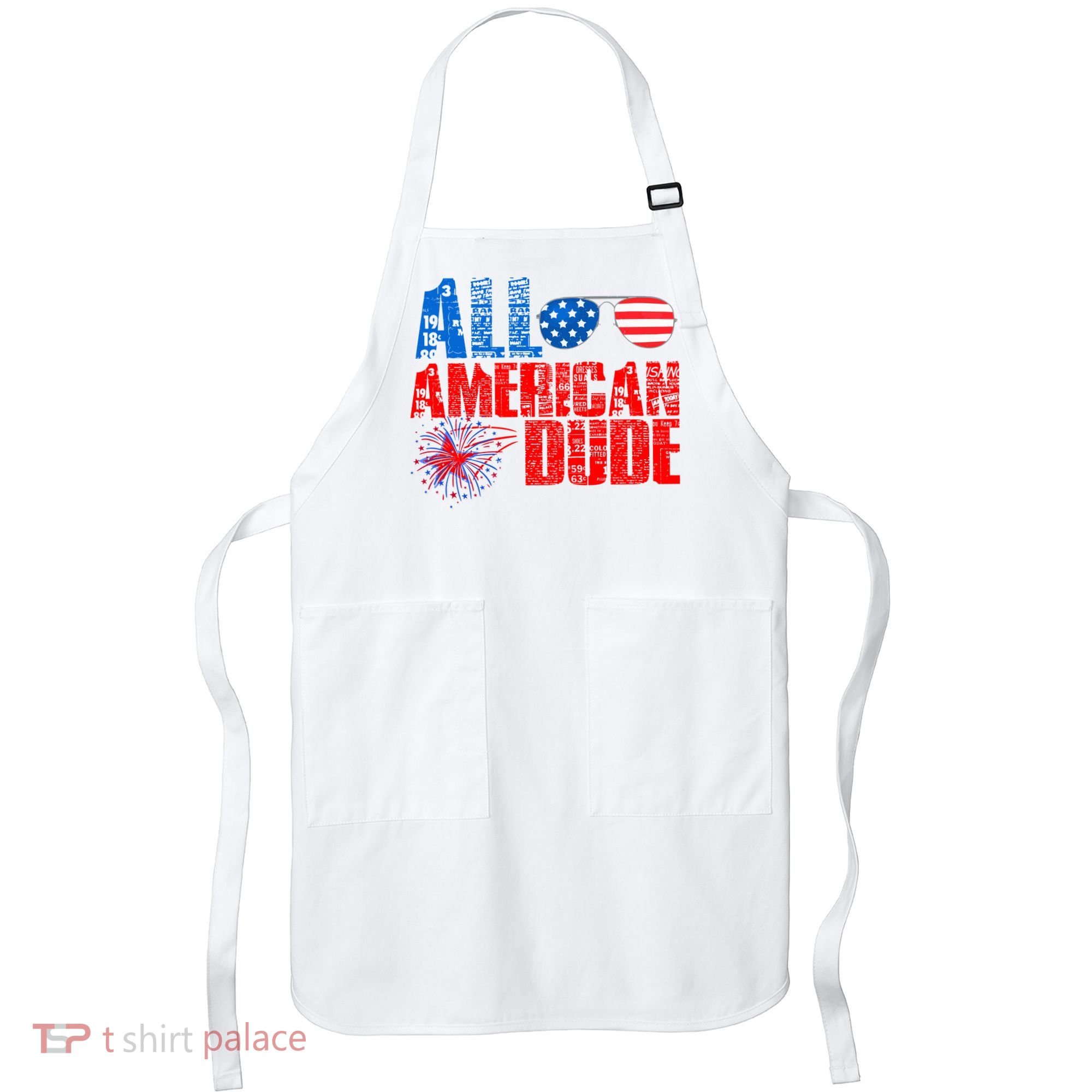 All American Dude 4th Of July Apron