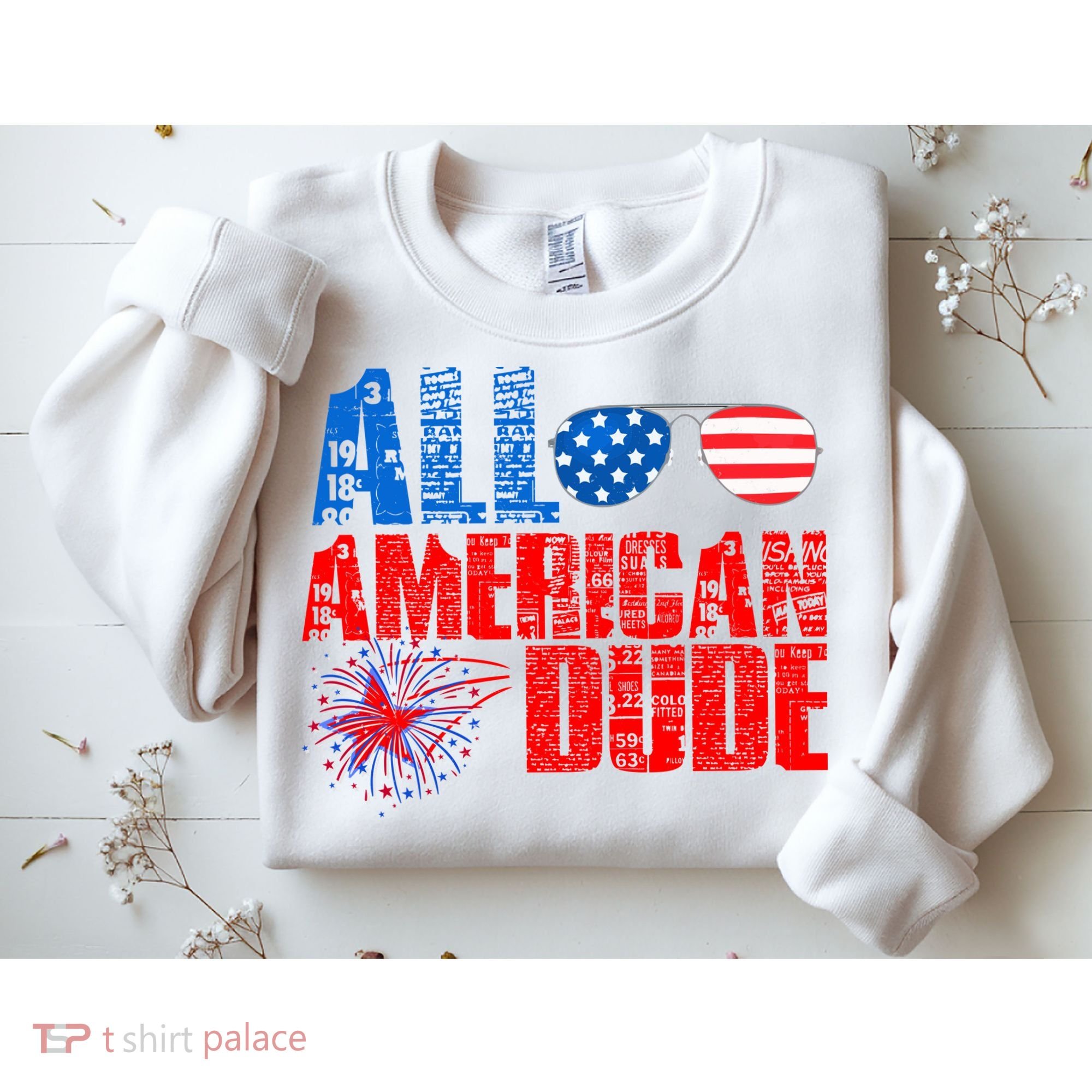 All American Dude 4th Of July Sweatshirt