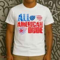 All American Dude 4th Of July T-Shirt thumb 3