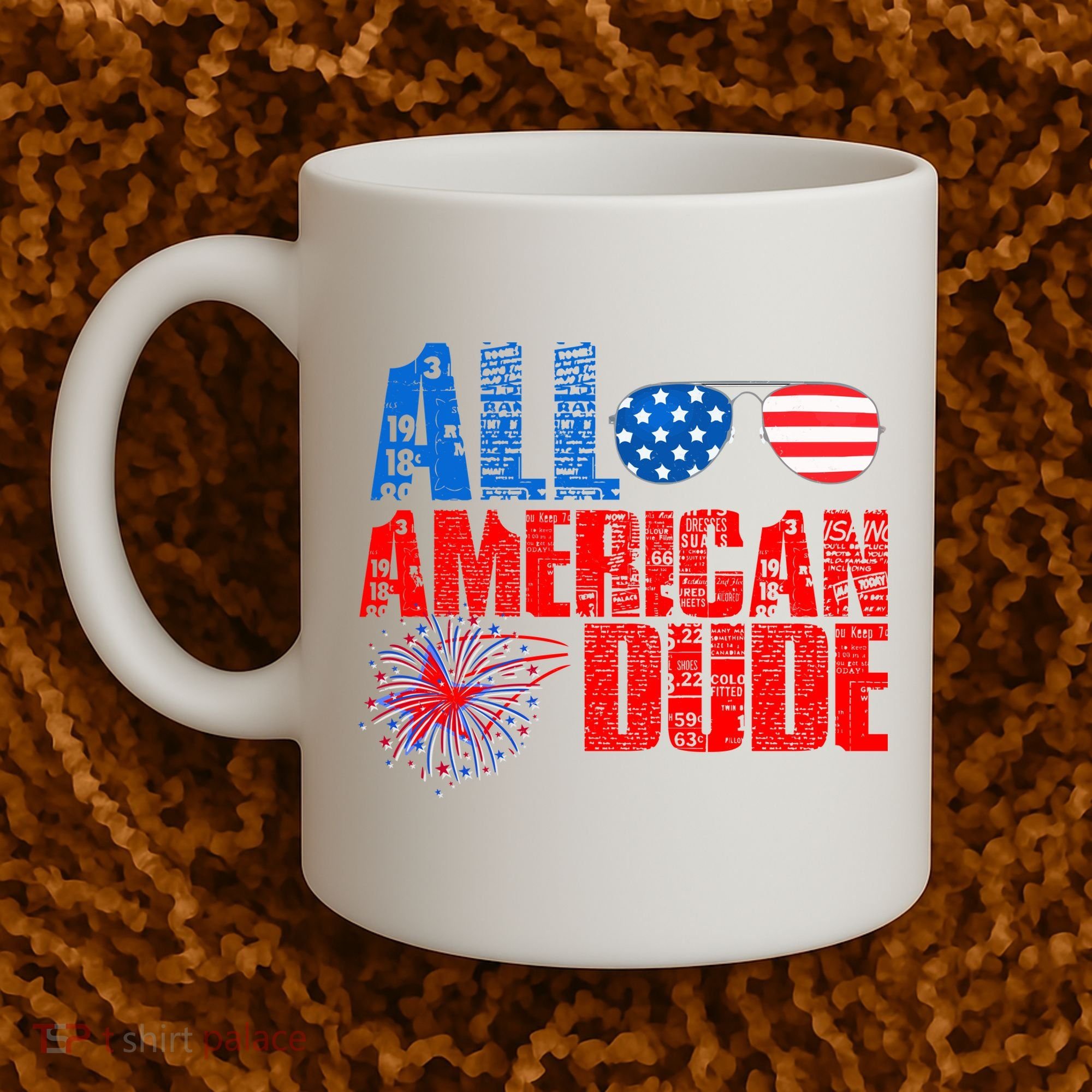 All American Dude 4th Of July Coffee Mug