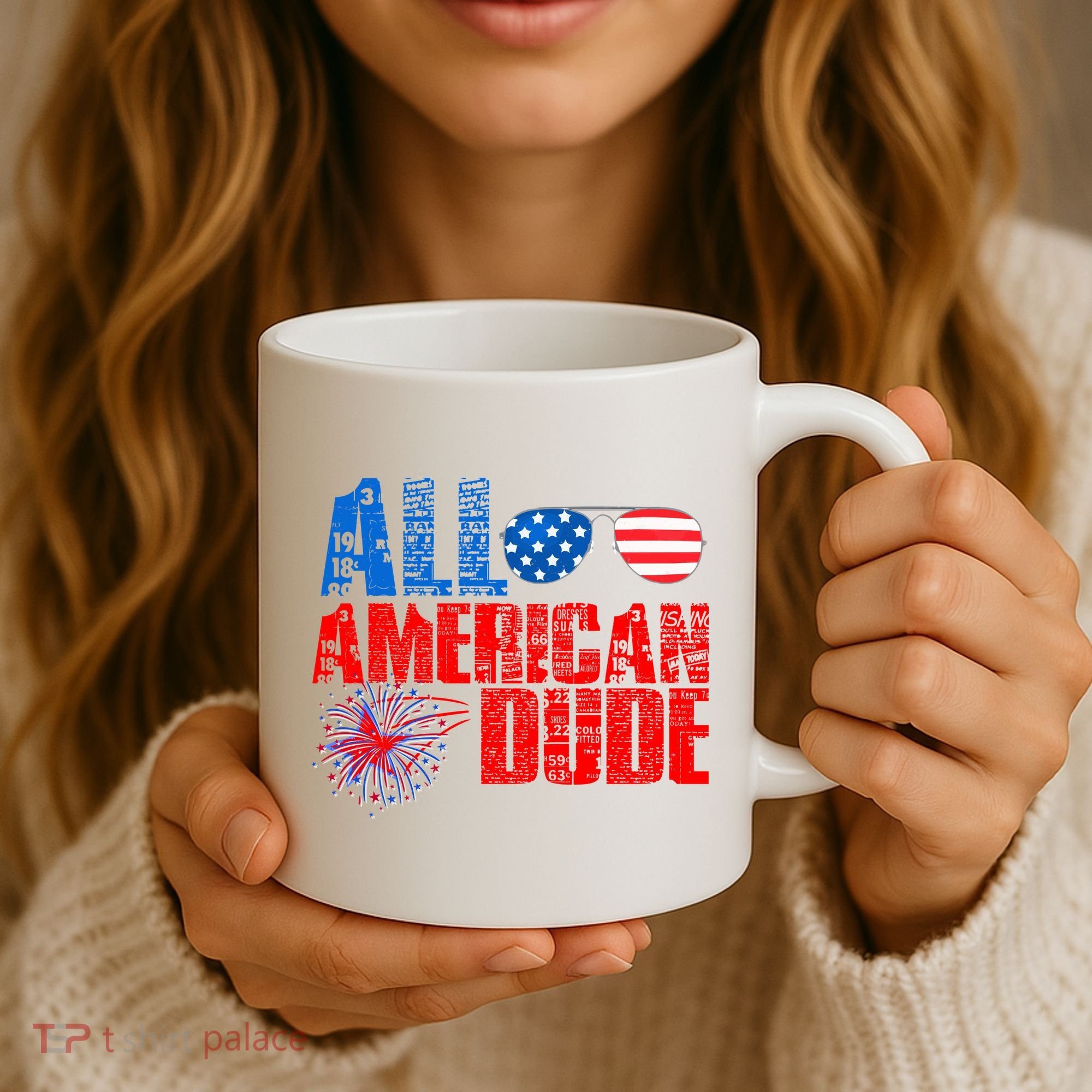 All American Dude 4th Of July Coffee Mug