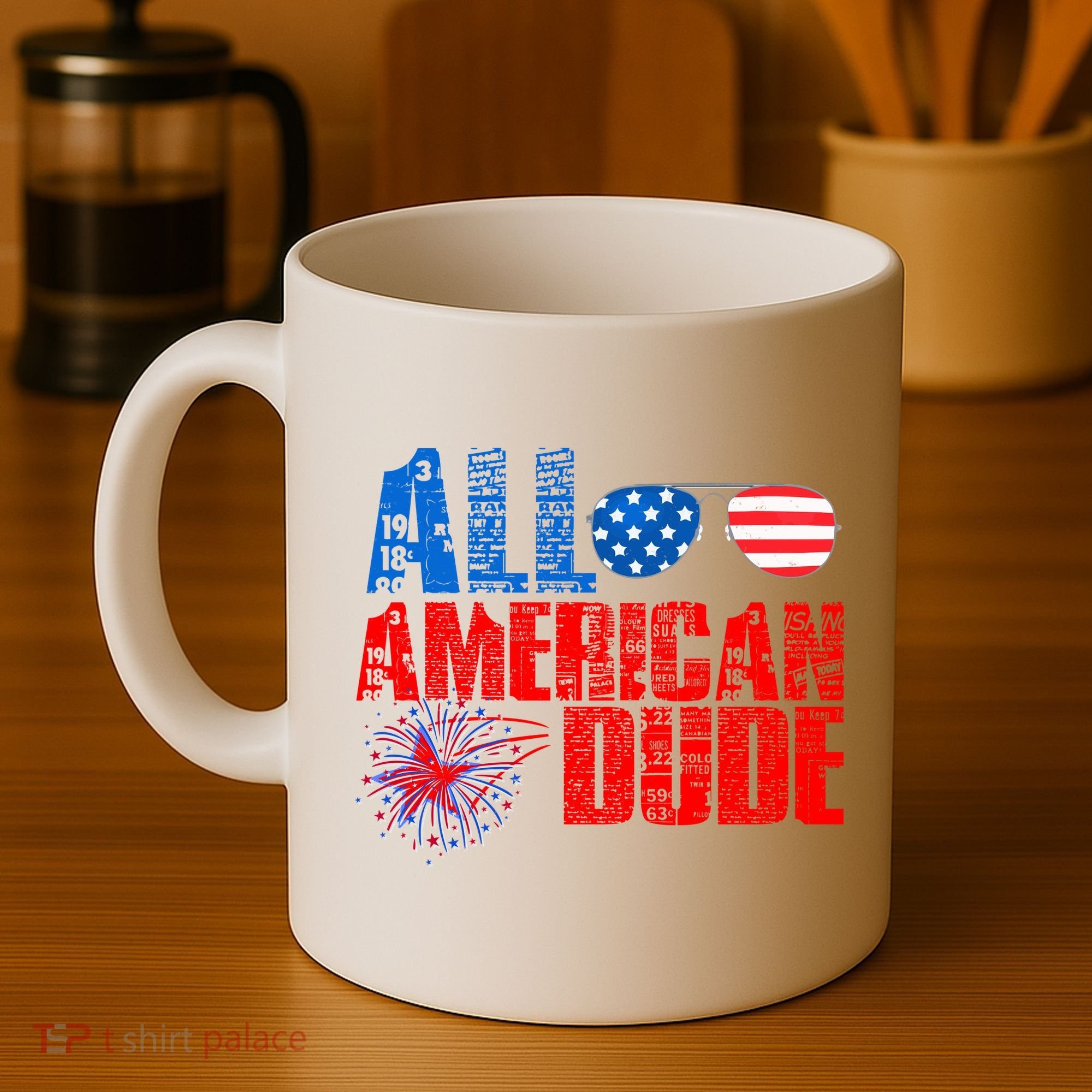 All American Dude 4th Of July Coffee Mug