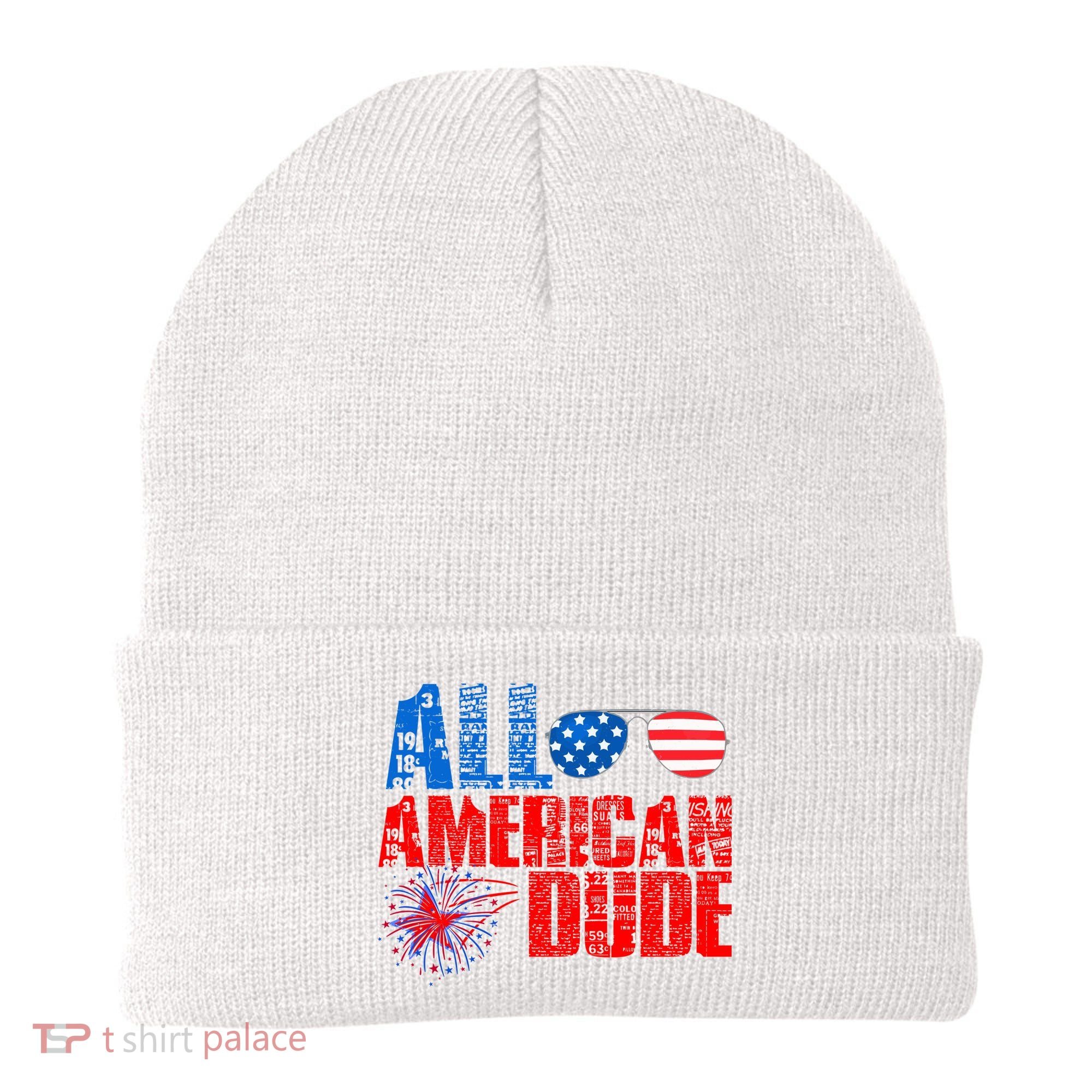 All American Dude 4th Of July Beanie
