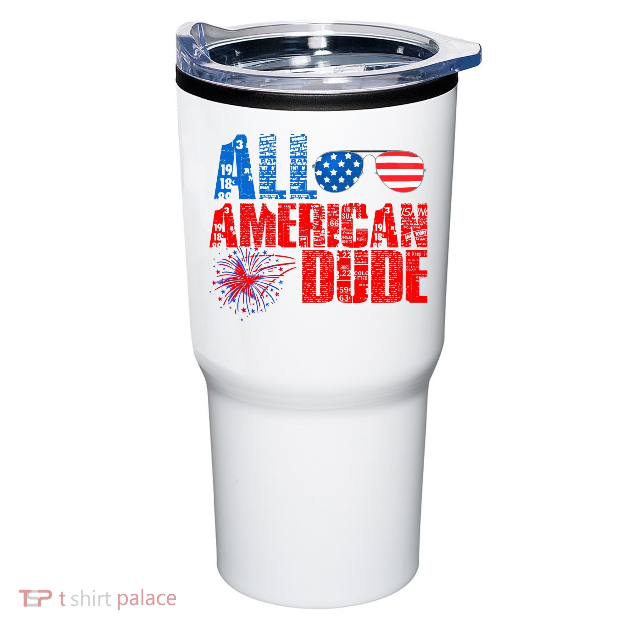 All American Dude 4th Of July Tumbler