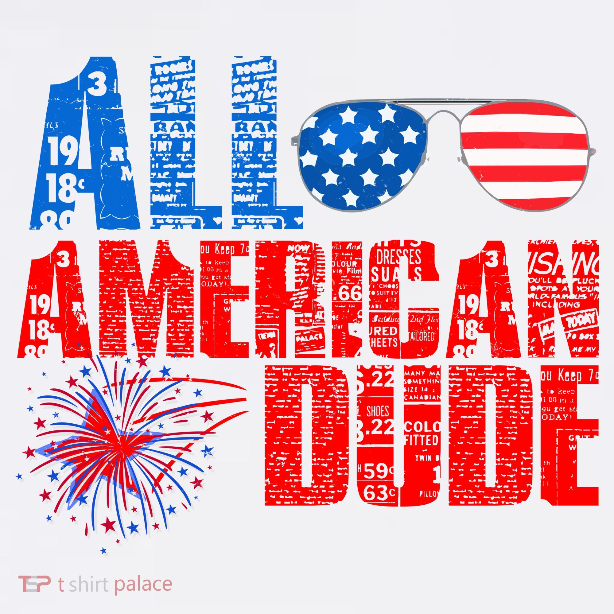 All American Dude 4th Of July Mousepad