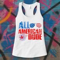 All American Dude 4th Of July Women's Tank Top thumb 3