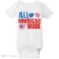 All American Dude 4th Of July Baby Bodysuit thumb 0