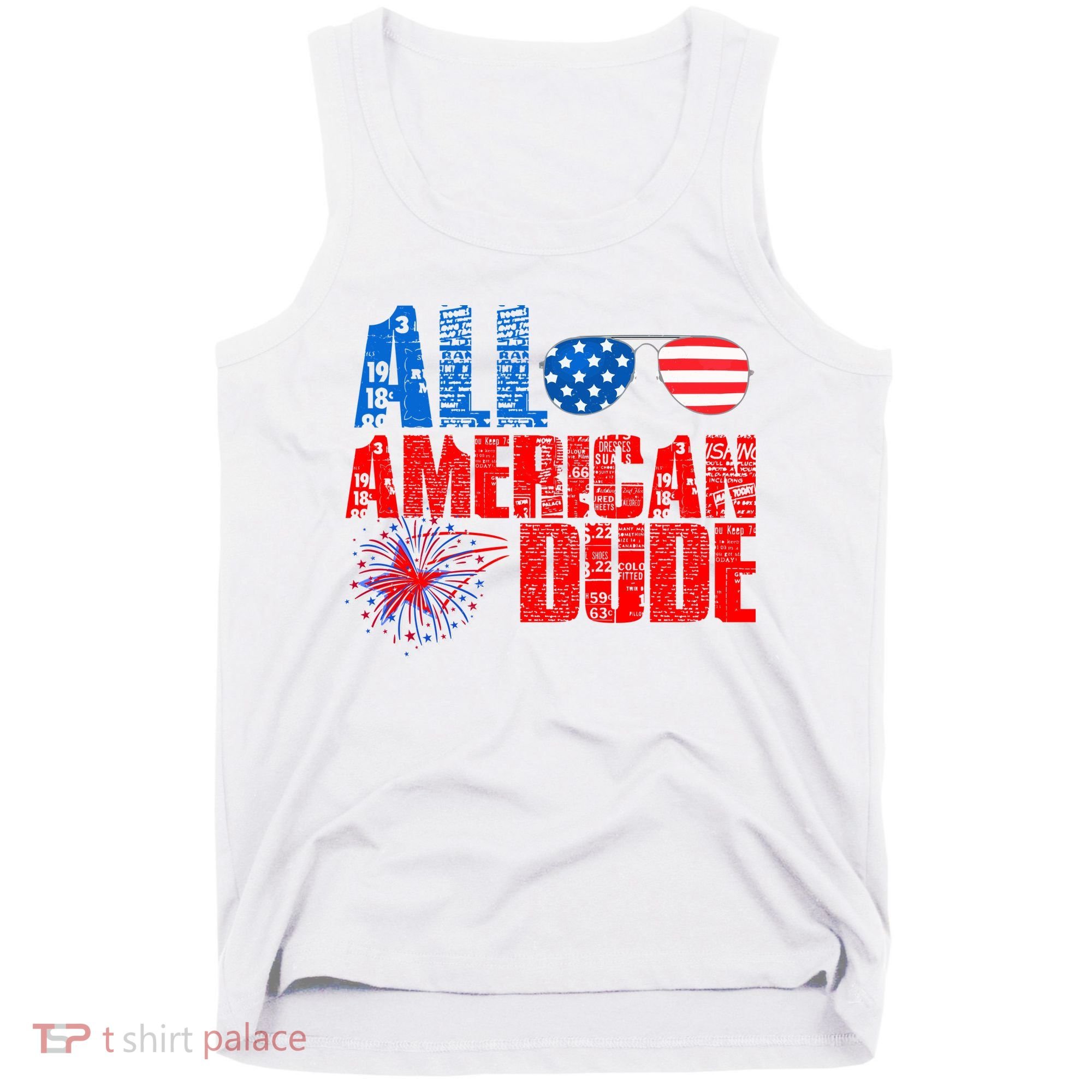 All American Dude 4th Of July Tank Top