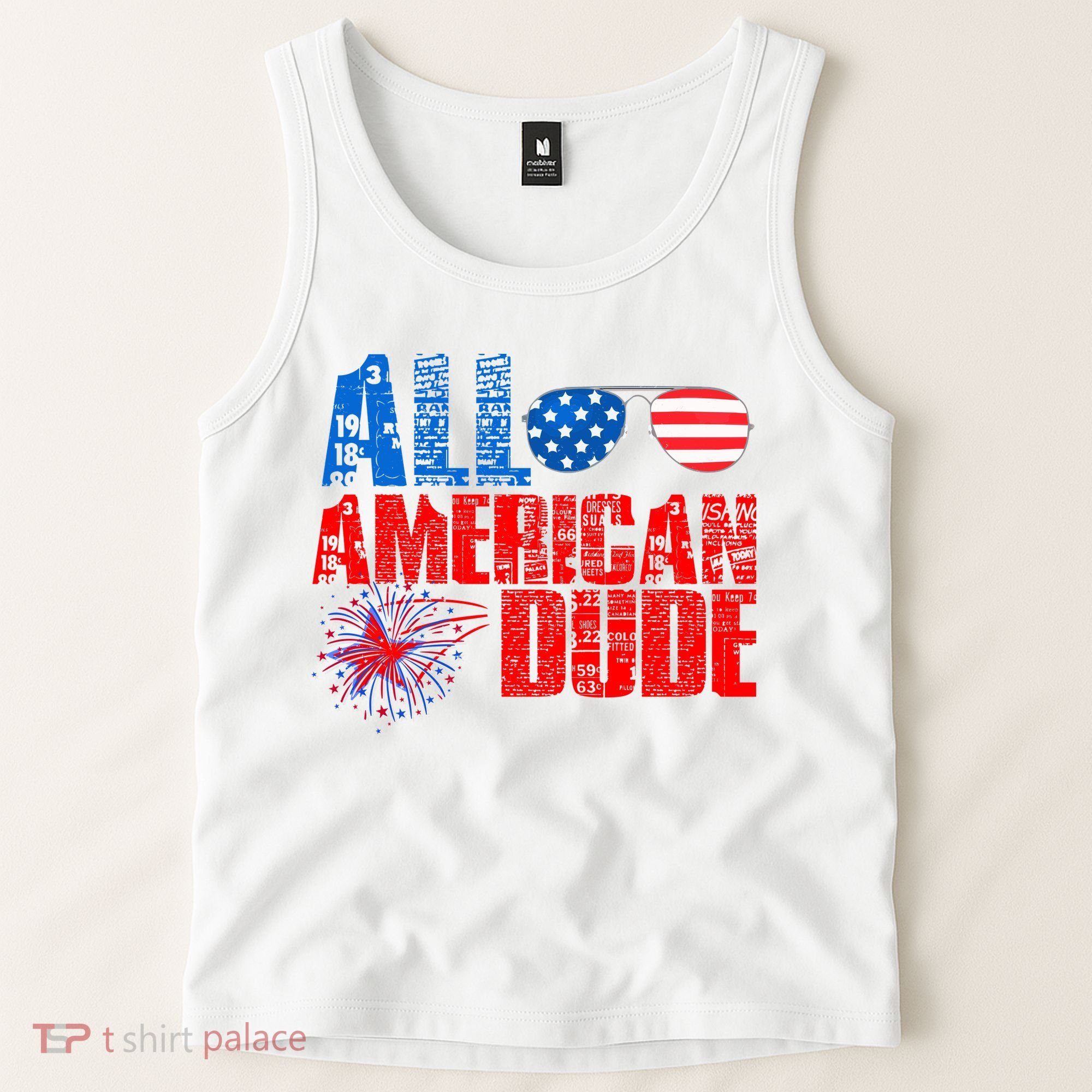 All American Dude 4th Of July Tank Top