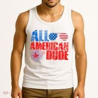 All American Dude 4th Of July Tank Top thumb 3