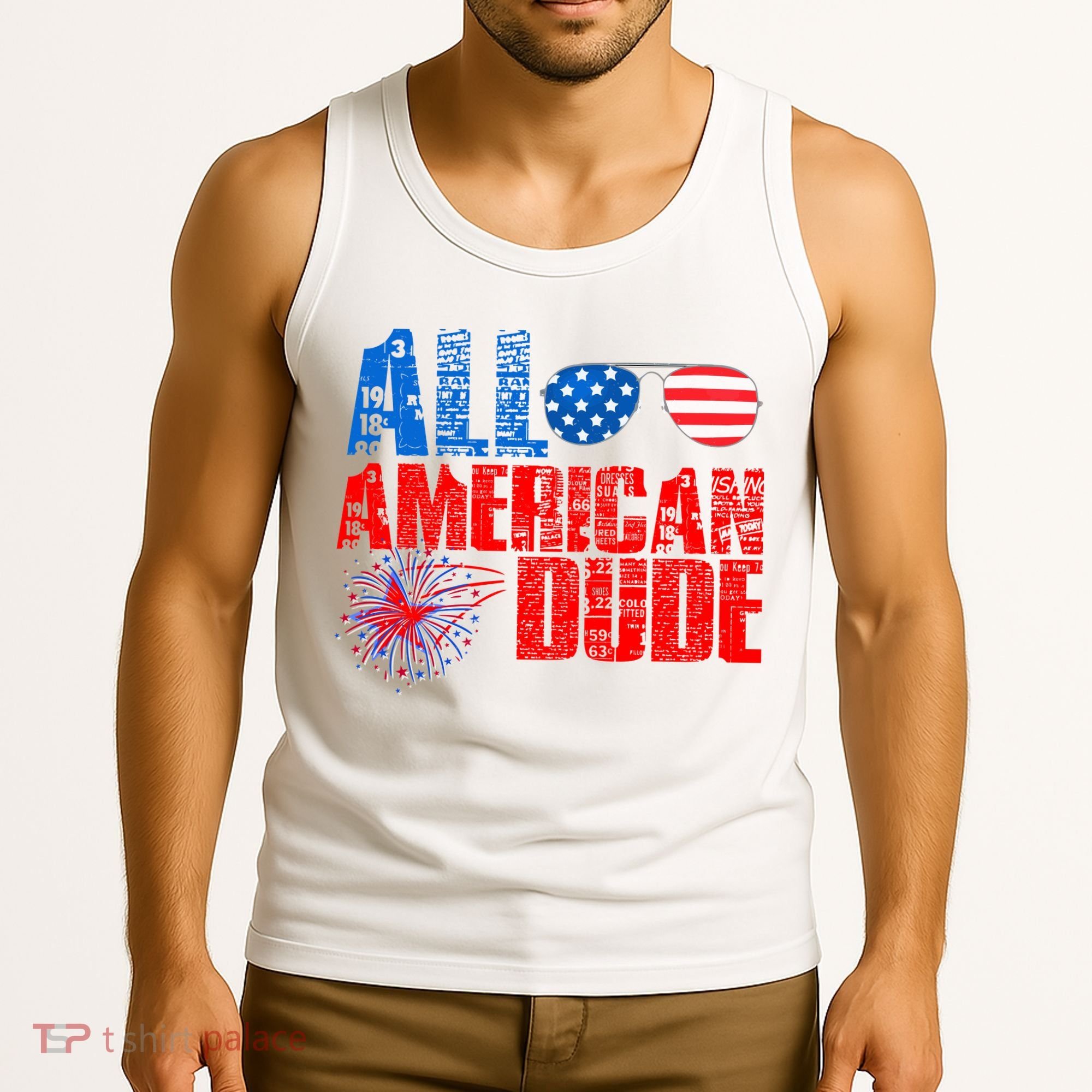 All American Dude 4th Of July Tank Top