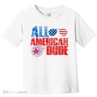 All American Dude 4th Of July Toddler T-Shirt thumb 0