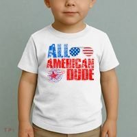 All American Dude 4th Of July Toddler T-Shirt thumb 2