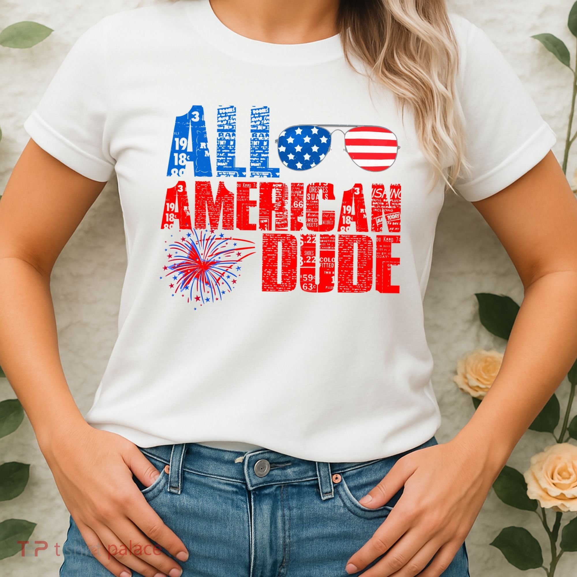 All American Dude 4th Of July Women's T-Shirt