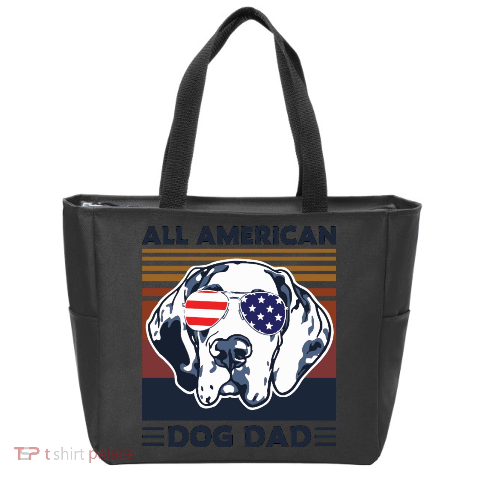 All American Dog Dad Tote Bag