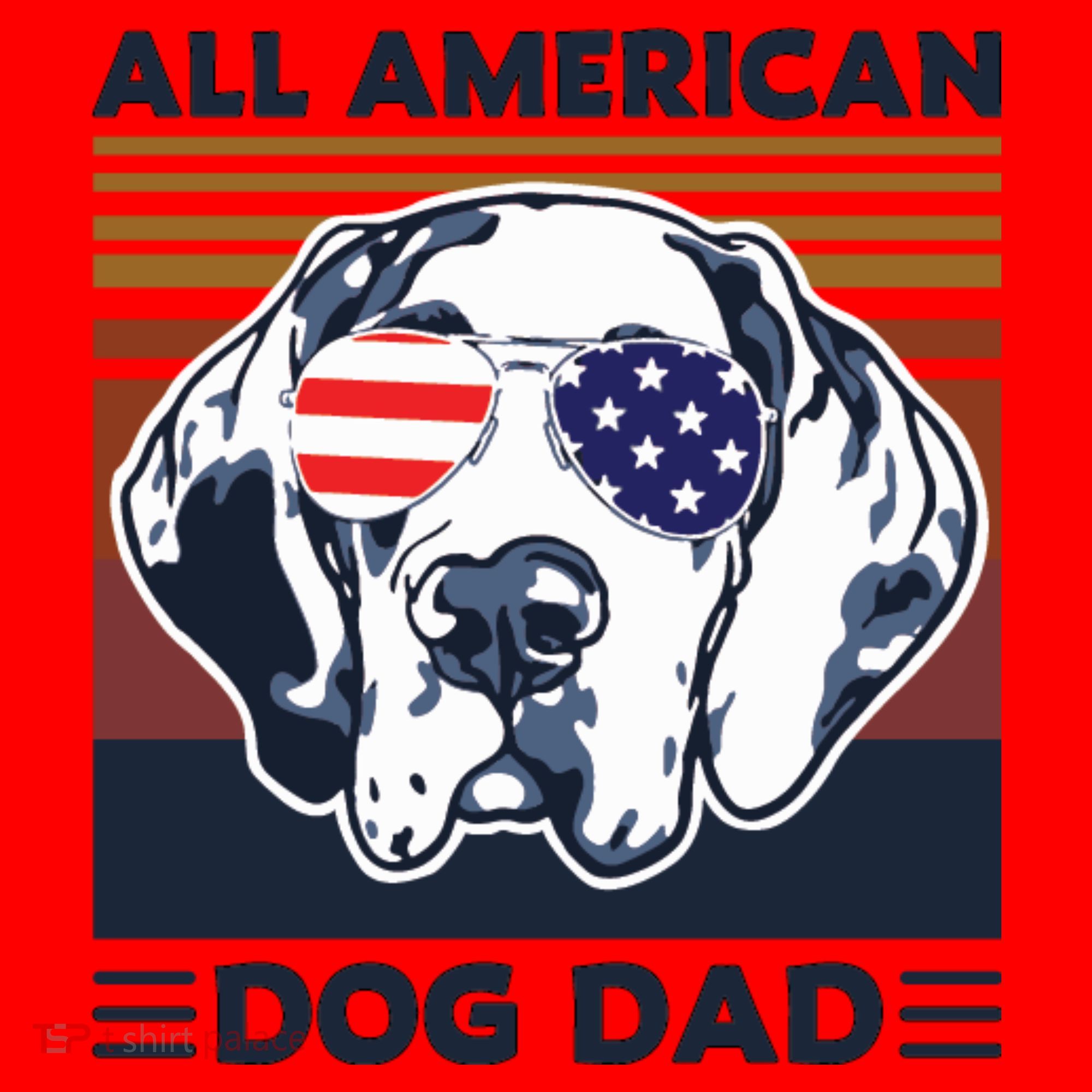 All American Dog Dad Santa Hat