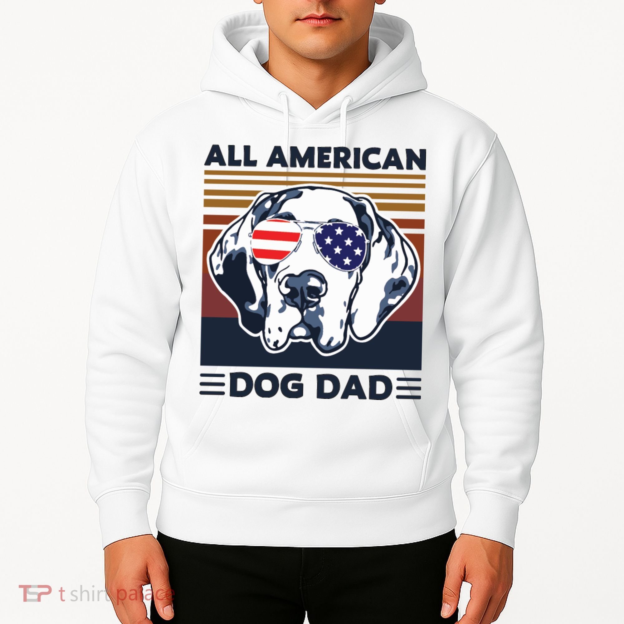 All American Dog Dad Hoodie