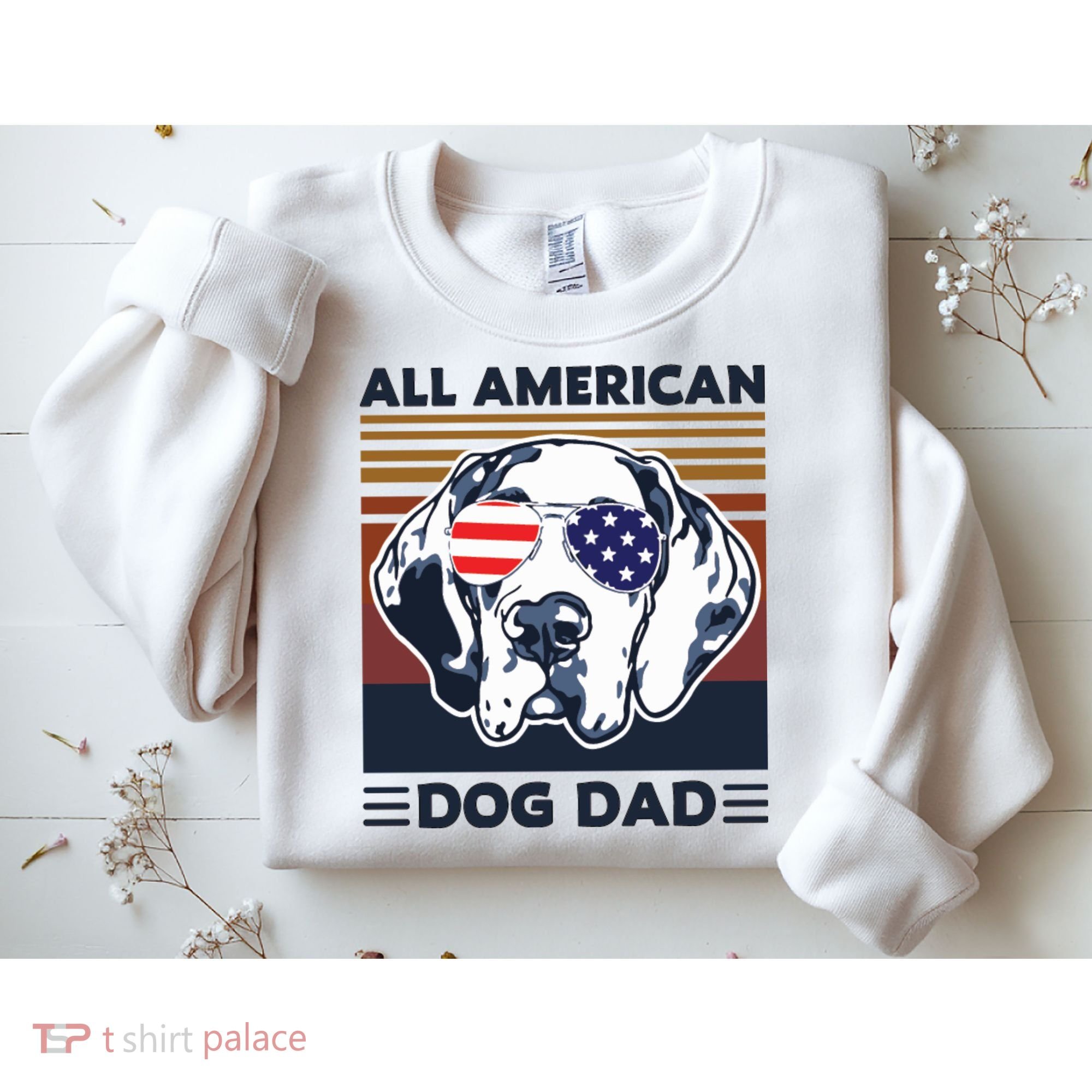 All American Dog Dad Sweatshirt
