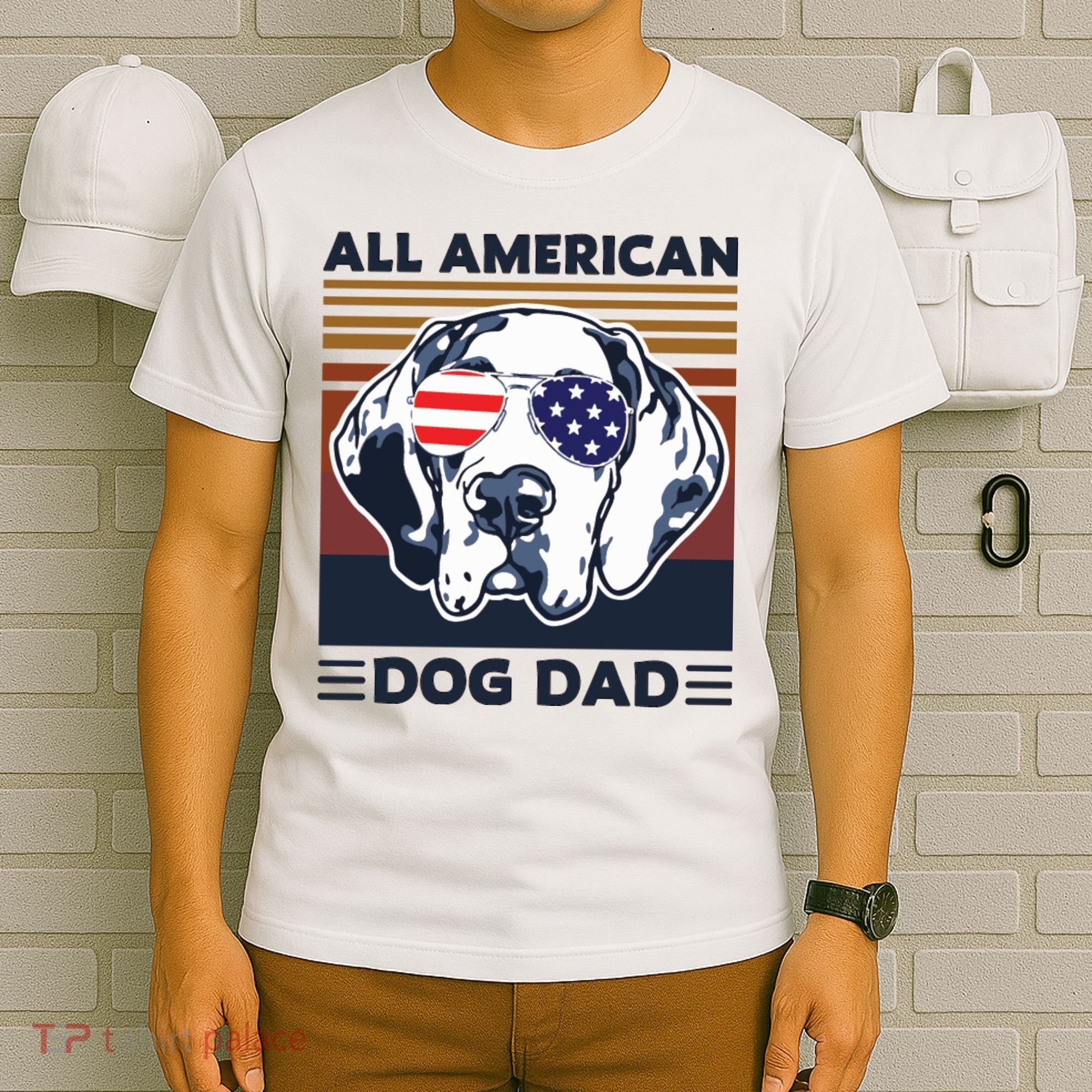 All American Dog Dad T-Shirt