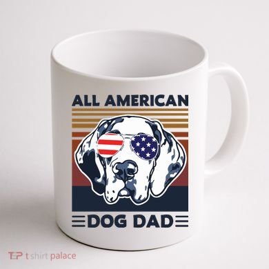 All American Dog Dad Coffee Mug back