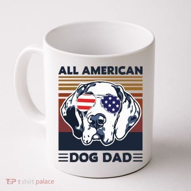 All American Dog Dad Coffee Mug