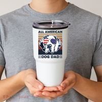 All American Dog Dad Tumbler thumb 2