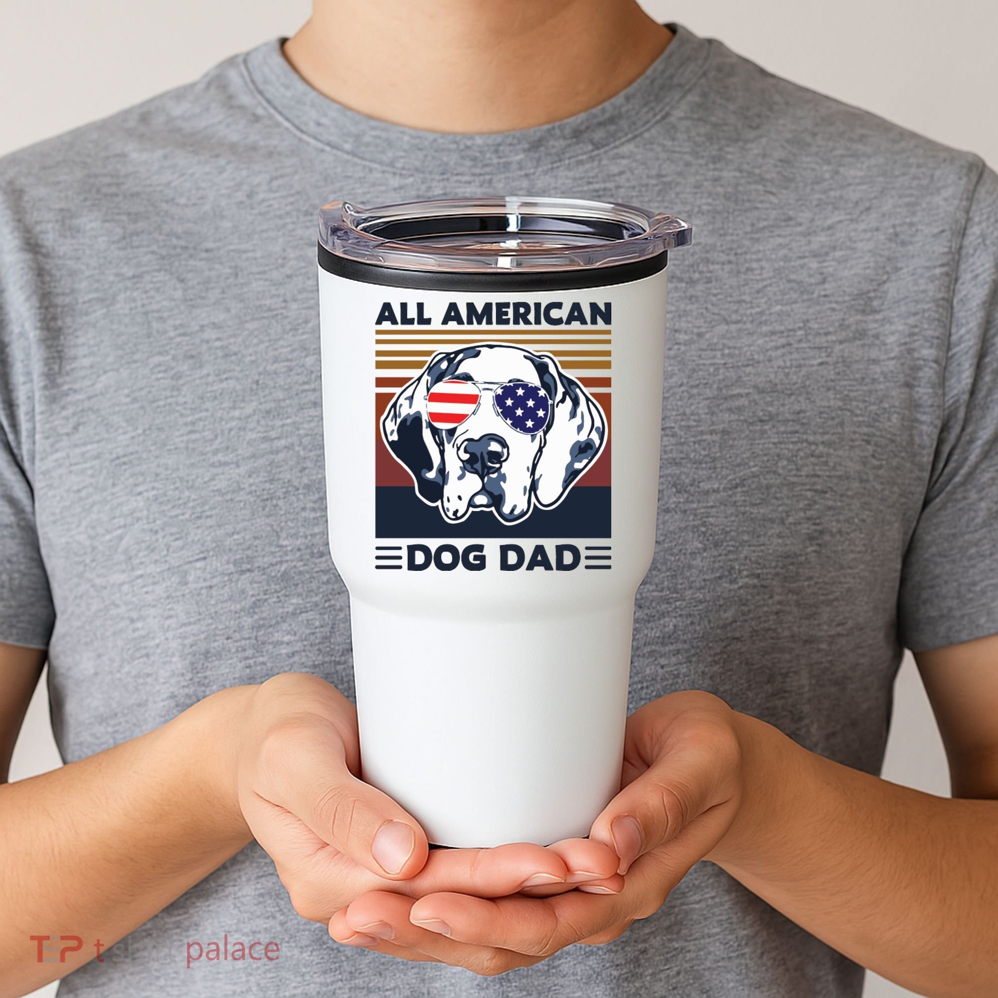 All American Dog Dad Tumbler