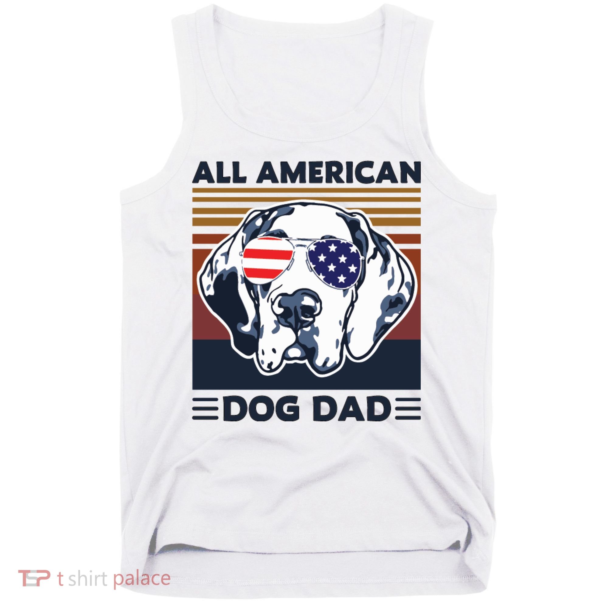 All American Dog Dad Tank Top