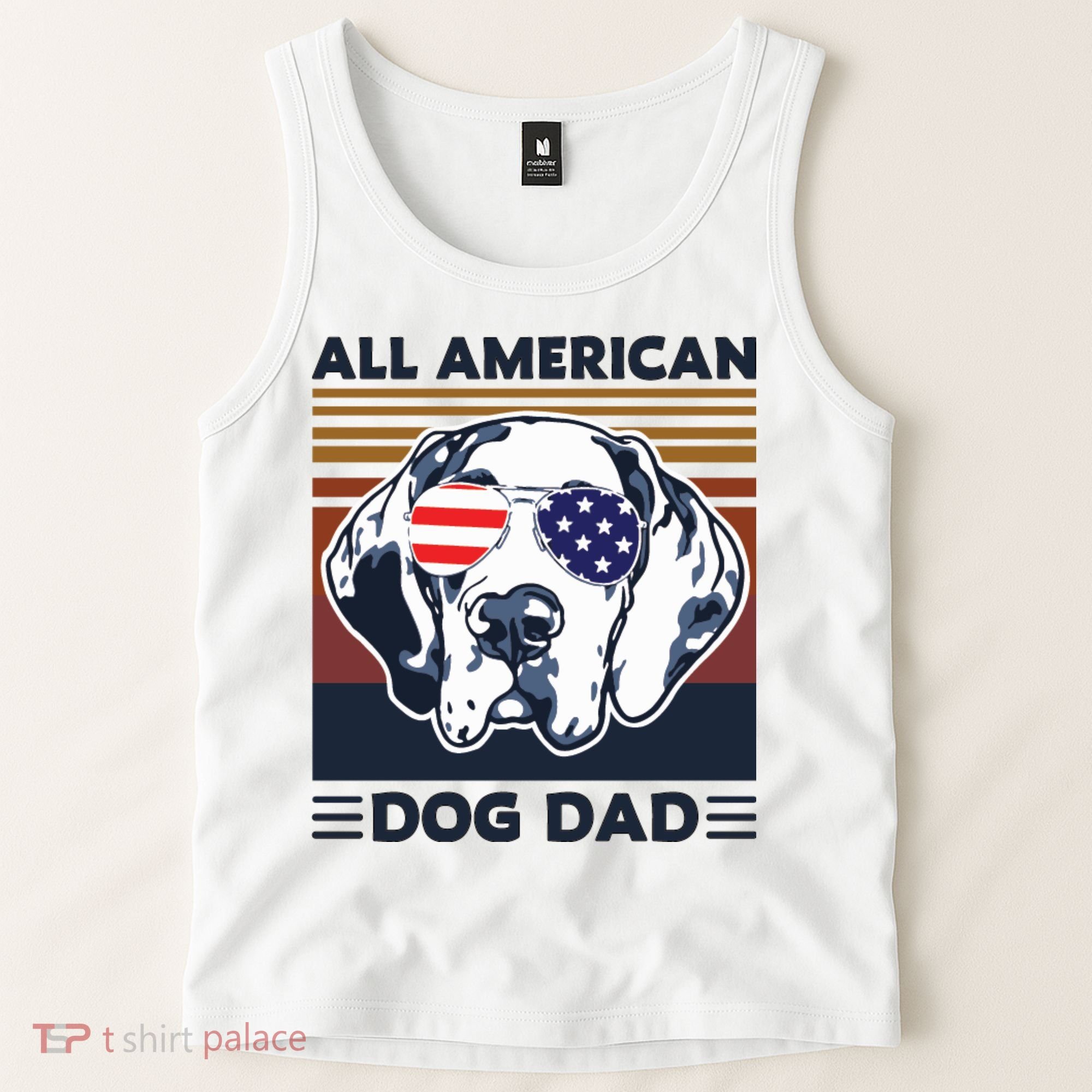 All American Dog Dad Tank Top