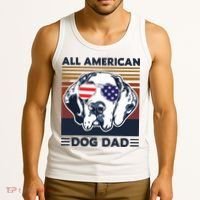 All American Dog Dad Tank Top thumb 3