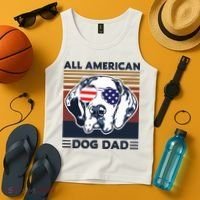 All American Dog Dad Tank Top thumb 4