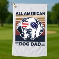 All American Dog Dad Golf Towel thumb 1