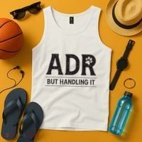 Adr AinT Doin Right But Handling It Funny Vet Tech Vet Dk. Tank Top thumb 4