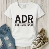 Adr AinT Doin Right But Handling It Funny Vet Tech Vet Dk. Women's T-Shirt thumb 3
