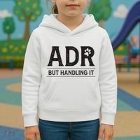 Adr AinT Doin Right But Handling It Funny Vet Tech Vet Dk. Kids Hoodie thumb 3