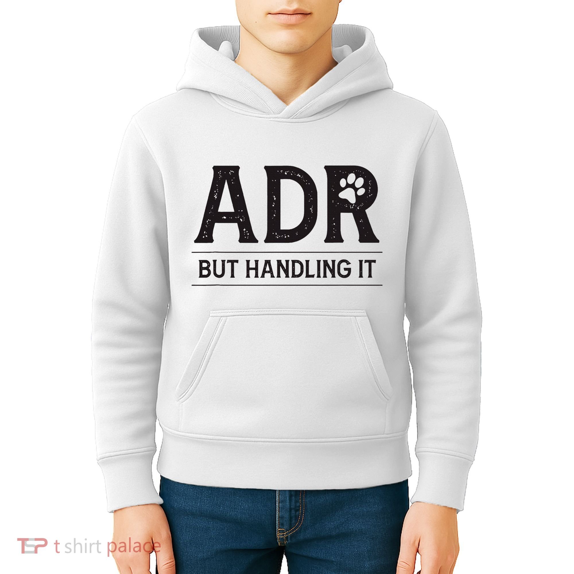 Adr AinT Doin Right But Handling It Funny Vet Tech Vet Dk. Kids Hoodie