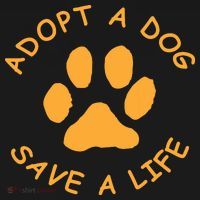 Adopt A Dog Save A Life Tee Rescue Dog Backpack thumb 2