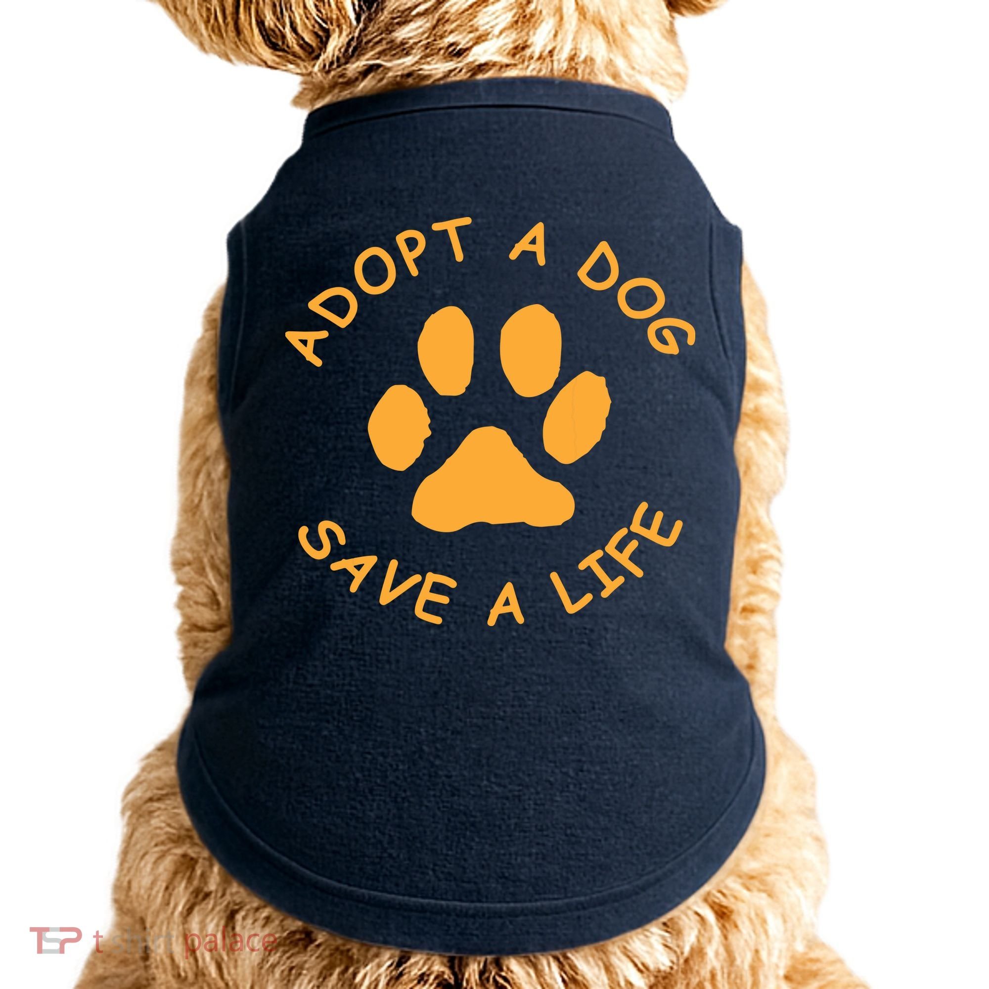 Adopt A Dog Save A Life Tee Rescue Dog Doggie Tank